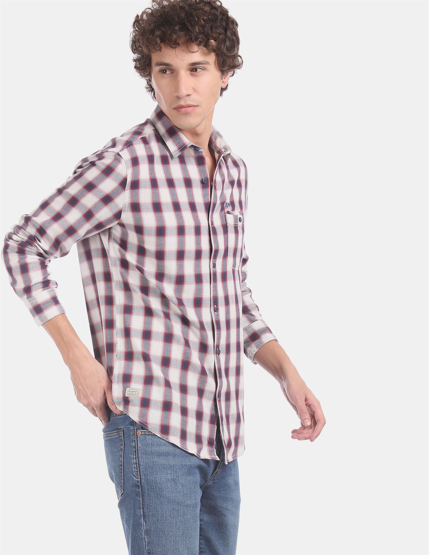 Ed Hardy Men Casual Wear Red Shirt